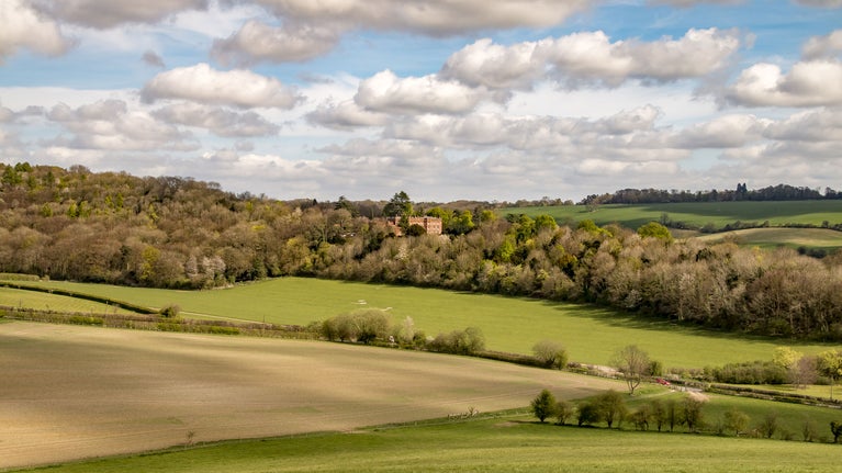 View of the House from the Estate at Hughenden, Buckinghamshire